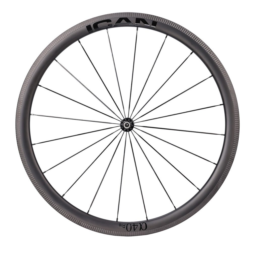 ICAN Alpha 40 pro rim brake wheels CN spokes TRIAERO